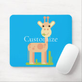 Niedliche Giraffe Munching Thunder_Cove Mousepad (Mit Mouse)