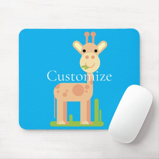 Niedliche Giraffe Munching Thunder_Cove Mousepad (Mit Mouse)