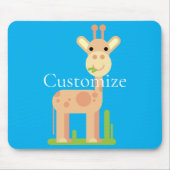 Niedliche Giraffe Munching Thunder_Cove Mousepad (Vorne)