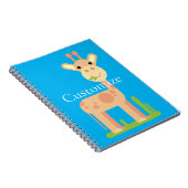 Niedliche Giraffe Munching Thunder_Cove Notizblock (Rechte Seite)