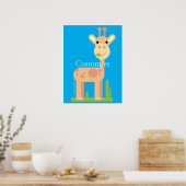 Niedliche Giraffe Munching Thunder_Cove Poster (Küche)