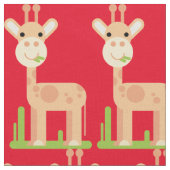 Niedliche Giraffe Munching Thunder_Cove Stoff (Nahaufnahme)