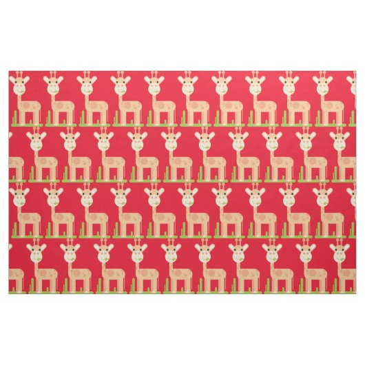Niedliche Giraffe Munching Thunder_Cove Stoff (Fat Quarter (45,7 x 55,9 cm))