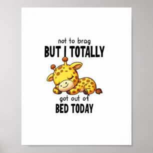 Niedliche Giraffe nicht zu knacken, aber ich Got k Poster