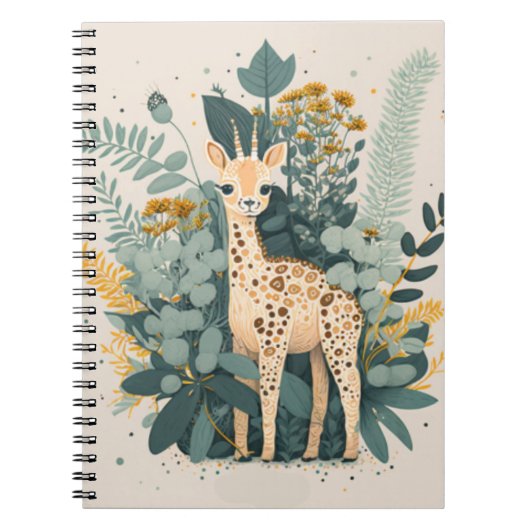 Niedliche Giraffe Notizblock (Vorderseite)