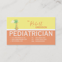 Niedliche Giraffe Pädiaterkarte Terminkarte