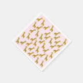 Niedliche Giraffe Paper Napkins Serviette (Ecke)