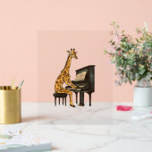 Niedliche Giraffe Piano Giraffen Musikermusik Acrylschild (Hochzeit)