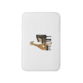 Niedliche Giraffe Piano Giraffen Musikermusik Badematte (Vorderseite Vertikal)
