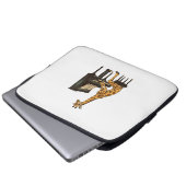 Niedliche Giraffe Piano Giraffen Musikermusik Laptopschutzhülle (Vorne Knopf)