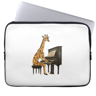 Niedliche Giraffe Piano Giraffen Musikermusik Laptopschutzhülle