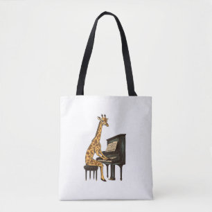 Niedliche Giraffe Piano Giraffen Musikermusik Tasche