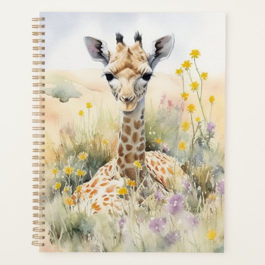 Niedliche Giraffe Planer (Vorderseite)