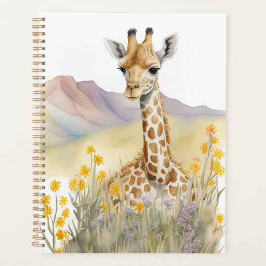 Niedliche Giraffe Planer (Vorderseite)