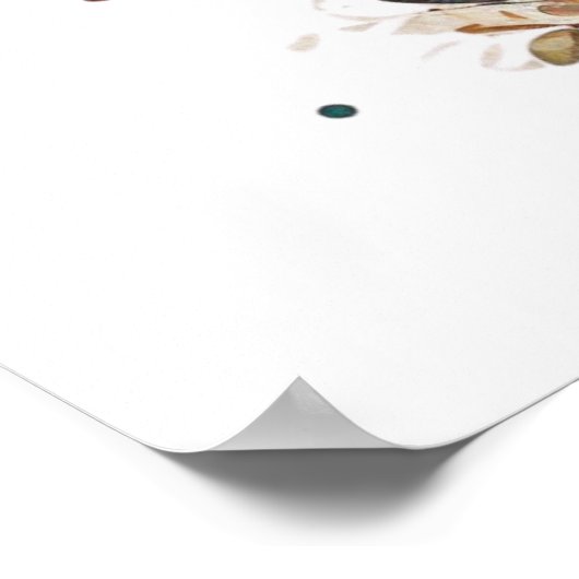 Niedliche Giraffe Poster (Ecke)