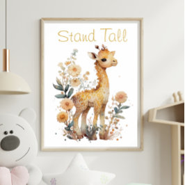 Niedliche Giraffe Poster