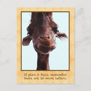 Niedliche Giraffe Postkarte