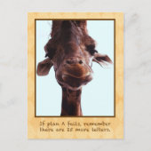 Niedliche Giraffe Postkarte (Vorderseite)