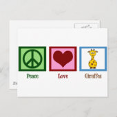 Niedliche Giraffe Postkarte (Vorne/Hinten)