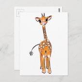Niedliche Giraffe Postkarte (Vorne/Hinten)