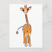 Niedliche Giraffe Postkarte (Vorderseite)