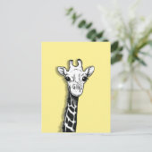 Niedliche Giraffe Postkarte (Stehend Vorderseite)