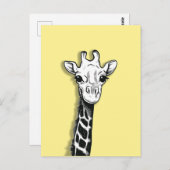 Niedliche Giraffe Postkarte (Vorne/Hinten)