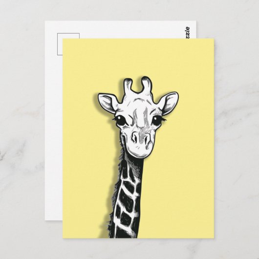 Niedliche Giraffe Postkarte (Vorne/Hinten)
