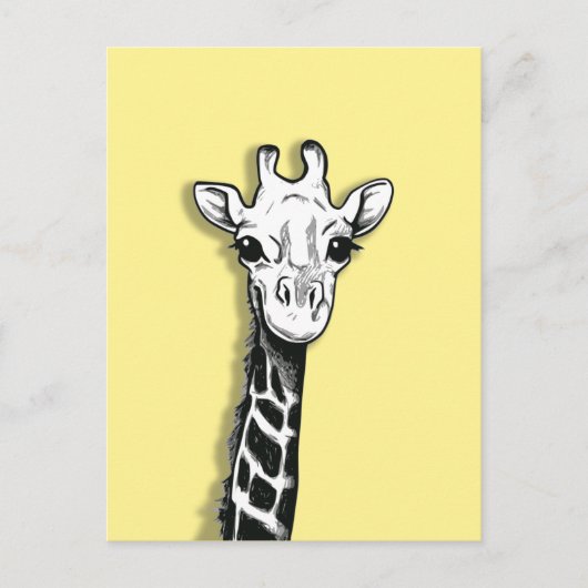 Niedliche Giraffe Postkarte (Vorderseite)