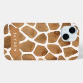 Niedliche Giraffe Print Animal Themed Individuelle Case-Mate iPhone Hülle (Rückseite (Horizontal))
