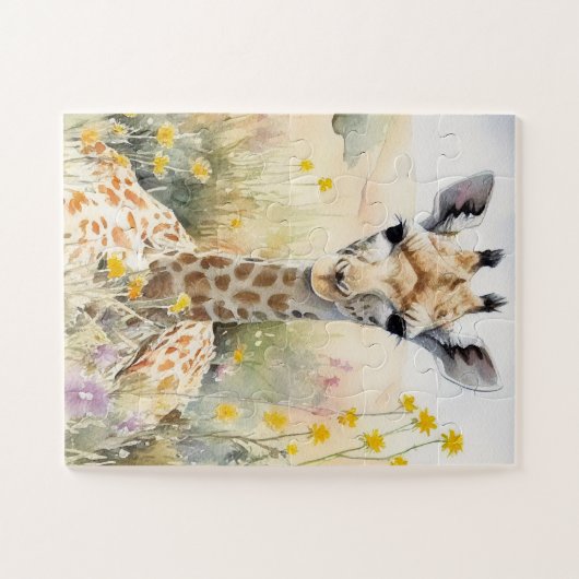 Niedliche Giraffe Puzzle (Horizontal)