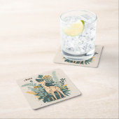 Niedliche Giraffe Rechteckiger Pappuntersetzer (Vor Ort)