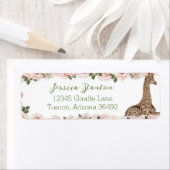 Niedliche Giraffe Rose Kinderdusche Rückgabe (Insitu)