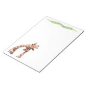 Niedliche Giraffe Safari-Tiere, die Stationäre sch Notizblock (angewinkelt)