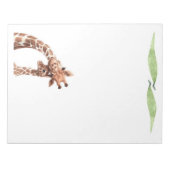 Niedliche Giraffe Safari-Tiere, die Stationäre sch Notizblock (Vorderseite)