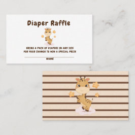 Niedliche Giraffe Stars Baby Dusche Visitenkarte