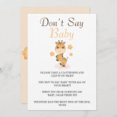 Niedliche Giraffe Stars Sage keine Babykarten (Vorne/Hinten)