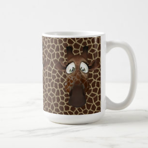 Niedliche Giraffe stellt Tierpelz-Muster-Tasse Kaffeetasse
