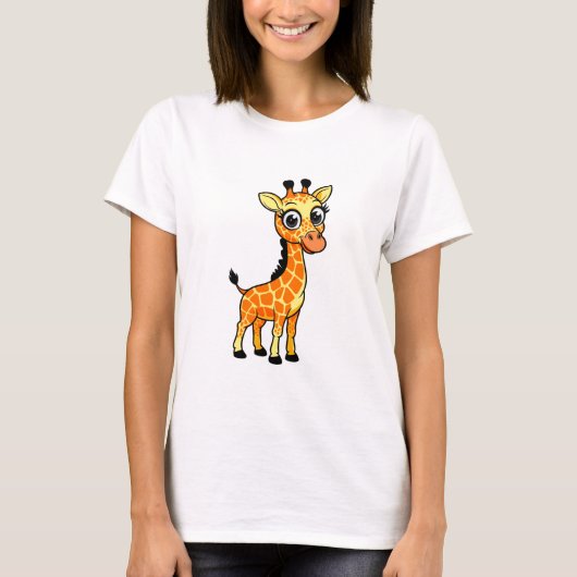 niedliche Giraffe T-Shirt (Vorderseite)