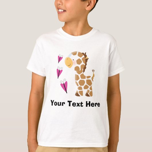 Niedliche Giraffe T-Shirt (Vorderseite)