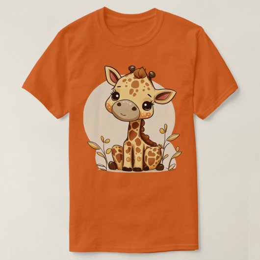 Niedliche Giraffe T-Shirt (Design vorne)