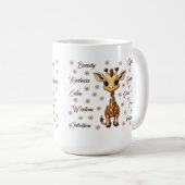 Niedliche Giraffe-Tasse Kaffeetasse (VorderseiteRechts)