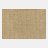 Niedliche Giraffe Wasserfarbe auf Imitaten Burlap  Geschenkpapier Set (Vorderseite 2)