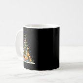 Niedliche Giraffe Weihnachtsbaum Giraffe Liebe Wei Kaffeetasse (Vorderseite Links)