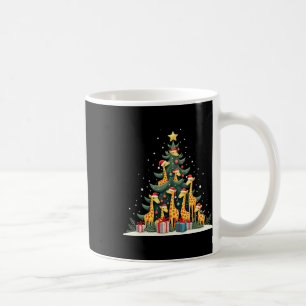 Niedliche Giraffe Weihnachtsbaum Giraffe Liebe Wei Kaffeetasse