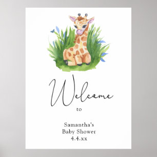 Niedliche Giraffe - Welcome Foam Board Poster