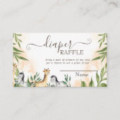 Niedliche Giraffe,Zebra-Blätter Begleitkarte (Vorderseite)