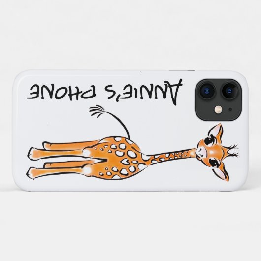 Niedliche Giraffe zeichnend Case-Mate iPhone Hülle (Rückseite (Horizontal))