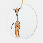 Niedliche Giraffe zeichnend Keramikornament (Links)