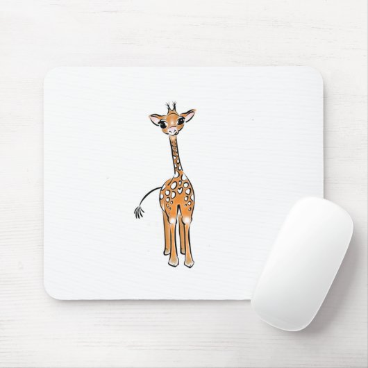 Niedliche Giraffe zeichnend Mousepad (Mit Mouse)